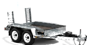 Plant trailer included with hire